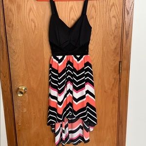 Highlow. Coral and pink dress. Worn once